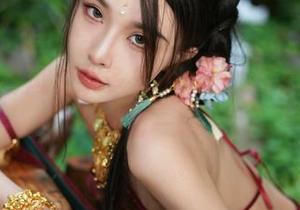 从妲己古风看余多多Dudu的写真,诱惑在每一帧